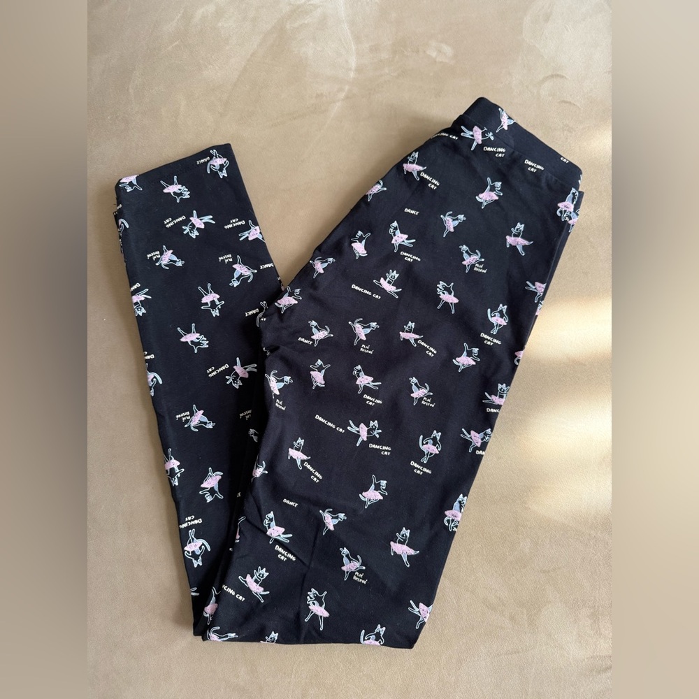 Zara dancing cat ballerina leggings